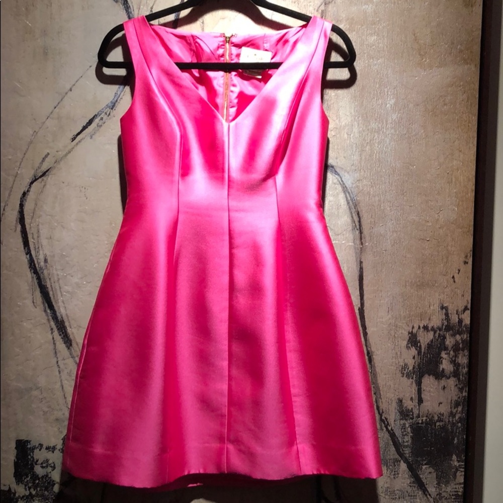 Hot pink cocktail dress